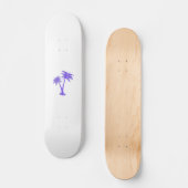 Tropische palm Trees Black Silhouette Persoonlijk Skateboard (Voorkant)