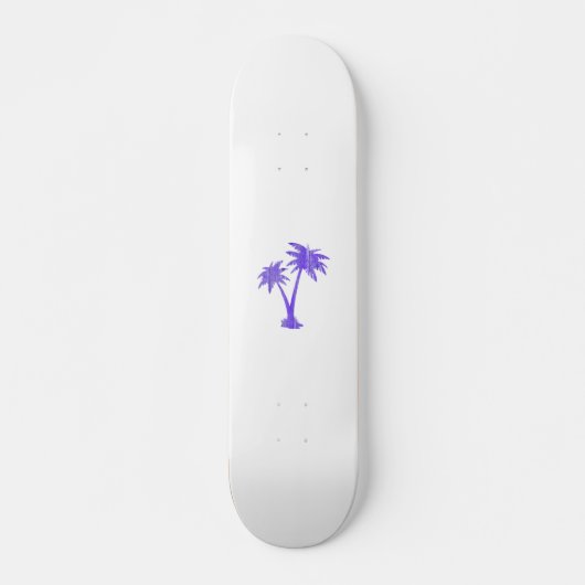Tropische palm Trees Black Silhouette Persoonlijk Skateboard (Voorkant)