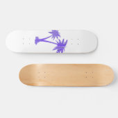 Tropische palm Trees Black Silhouette Persoonlijk Skateboard (Horizontaal)