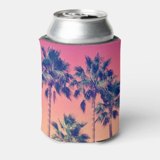 Tropische  Palm Trees Girly Blikjeskoeler (Blikje Achterkant)