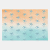 Tropische palm Trees ombre Inpakpapier Vel (Voorkant 2)