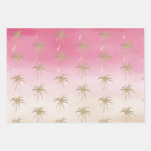 Tropische palm Trees ombre Inpakpapier Vel (Voorkant)