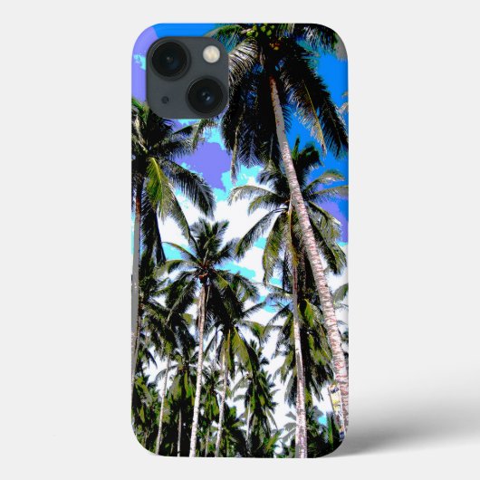 Tropische Palm Trees Patroon Mobiele Telefoon Case (Achterkant)