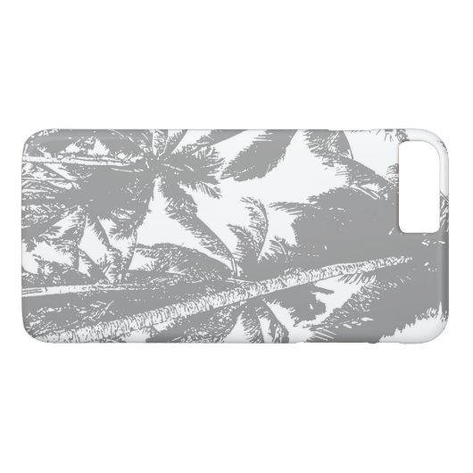 Tropische Palm Trees Patroon Mobiele Telefoon Case (Achterkant (Horizontaal))