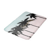 Tropische palm Trees Pink Mint Ombre gouden droom  Badmat (Gekanteld)