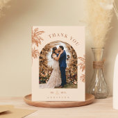 Tropische Palm Trees Zand Strand Bestemming Bruilo Bedankkaart