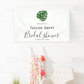 Tropische Palm Trouwfeest Banner (Insitu)