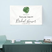 Tropische Palm Trouwfeest Banner (Beurs)