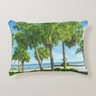 Tropische Palm Tuin Muur Kunst Kust Decoratie Accent Kussen