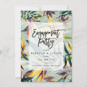 tropische palm verlofpartij kaart (Voorkant)