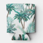 Tropische palm: Waterverf Oerwoud. Blikjeskoeler (Achterkant)