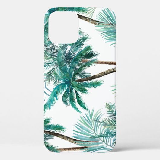 Tropische palm: Waterverf Oerwoud. Case-Mate iPhone Case (Achterkant)