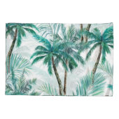 Tropische palm: Waterverf Oerwoud. Kussensloop (Achterkant)