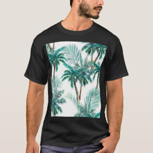 Tropische palm: Waterverf Oerwoud. T-shirt