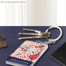 Tropische palm | Welkom | Vacatiehuur Sleutelhanger