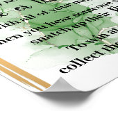 Tropische Palm Zet een Ring erop Douche Spel Bord Poster (Hoek)