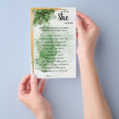 Tropische palm zou ze een Vrijgezellenfeest zijn Flyer (Hand)