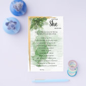 Tropische palm zou ze een Vrijgezellenfeest zijn Flyer (Enkel)