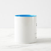 Tropische palmbestemming bruiloft tweekleurige koffiemok (Center)