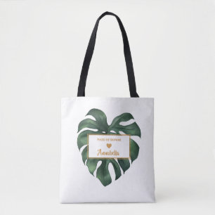 Tropische Palmblad Bruidsmeisje Boodschappentas Tote Bag