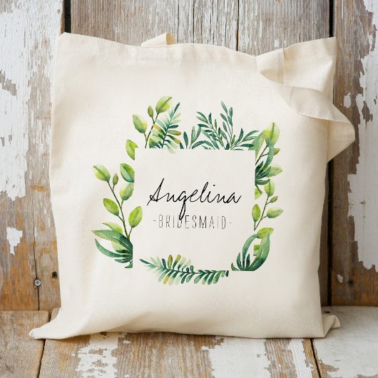 Tropische Palmblad Bruidsmeisje Cadeautje Tote Bag