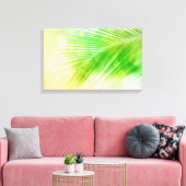 Tropische palmblad Canvas Print (Insitu (Woonkamer))