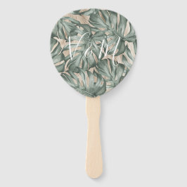 Tropische palmblad Frond Hand Fan Handwaaier