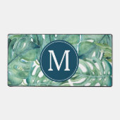 Tropische palmblad groen schattig bureaumat (Voorkant)