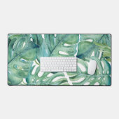 Tropische palmblad groen schattig bureaumat (Keyboard & Muis)