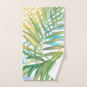Tropische palmbladeren bad handdoek (Handdoek)