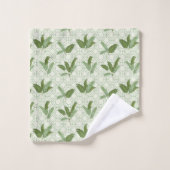 Tropische palmbladeren bad handdoek (Wasdoekje)