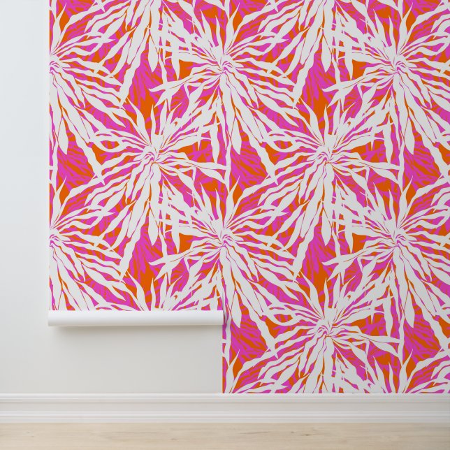 Tropische palmbladeren behang (Applicatie)