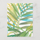 Tropische palmbladeren briefkaart (Voorkant)