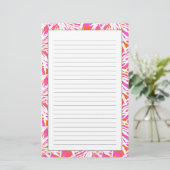 Tropische palmbladeren briefpapier (Staand voorkant)