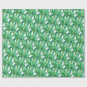Tropische palmbladeren cadeaupapier (Vlak)