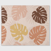 Tropische palmbladeren cadeaupapier (Vlak)