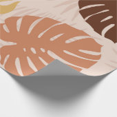 Tropische palmbladeren cadeaupapier (Hoek)