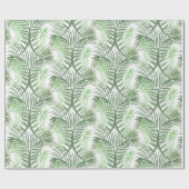 Tropische palmbladeren cadeaupapier (Vlak)