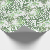 Tropische palmbladeren cadeaupapier (Hoek)