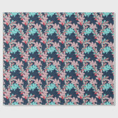 Tropische palmbladeren:  cadeaupapier (Vlak)