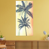 Tropische palmbladeren canvas afdruk (Insitu (Woonkamer))