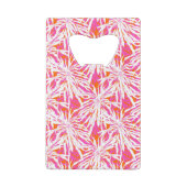 Tropische palmbladeren creditkaart flessenopener (Achterkant)