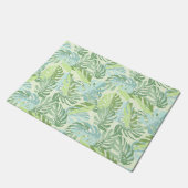 Tropische palmbladeren deurmat (Schuin)