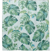 Tropische palmbladeren douchegordijn (Voorkant)