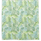 Tropische palmbladeren douchegordijn (Voorkant)