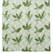 Tropische palmbladeren douchegordijn (Voorkant)