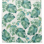 Tropische palmbladeren douchegordijn (Voorkant)