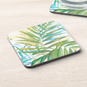 Tropische palmbladeren drankjes onderzetter (Linkerzijde)
