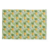 Tropische palmbladeren en ananassen kussensloop (Achterkant-Links)