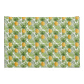 Tropische palmbladeren en ananassen kussensloop (Achterkant-Rechts)